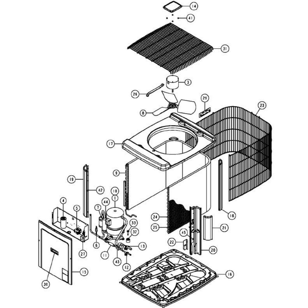 York&nbsp;AC2A036F1A&nbsp;Parts
